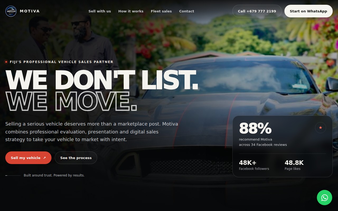 Motiva website